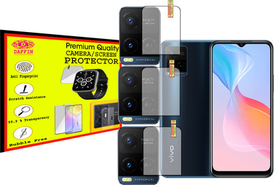 DAFFIN Back Camera Lens Glass Protector for VIVO Y21E(Pack of: 3)