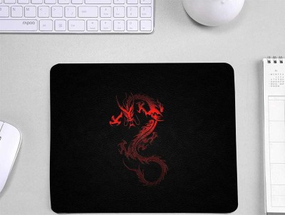 Nilecart Dragon theme black mouse pad from Nile cart Mousepad(Black, Red)