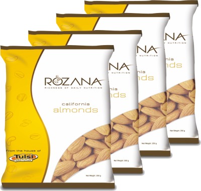 Tulsi California Rozana Pack of 4 Each 250g Almonds(4 x 0.25 kg)