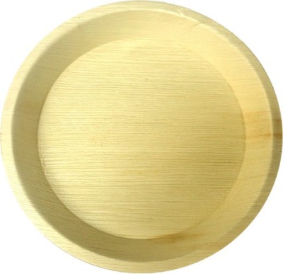 OSR store Osr areca plates 10 inch round pack of 25pc Dinner Plate(Pack of 25)