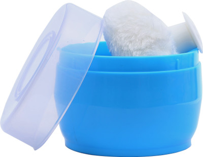 1st Step BPA Free Powder Puff With Powder Storage Box(Blue)