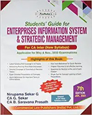 Students Guide For Enterprises Information System & Strategic Management 7/ED (2022)(Paperback, Commercial Law Publishers(India) Pvt. Ltd.)