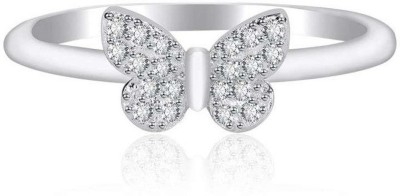 BLOOM STYLE New Explosive 925 Original Silver butterfly ring high end jewelry for women ring Silver Cubic Zirconia Ring