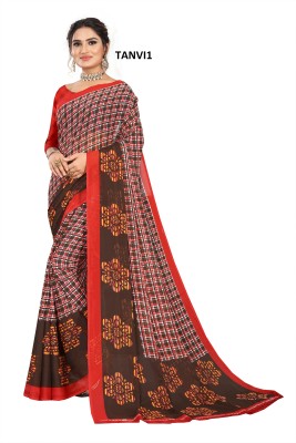 Vimalnath Synthetics Printed Daily Wear Art Silk Saree(Red)