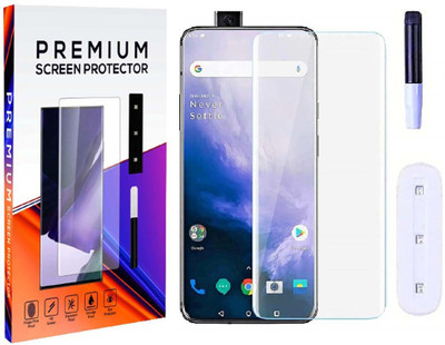 LUXURATE Edge To Edge Tempered Glass for OnePlus 7T Pro(Pack of 1)