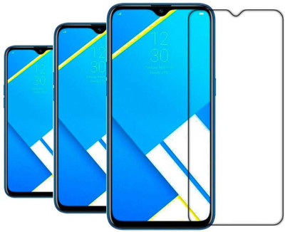 Nathaccessories Edge To Edge Tempered Glass for OPPO A1K / REALME C2 / REDMI A3(Pack of 3)
