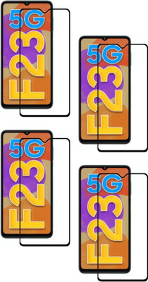 ISAAK Edge To Edge Tempered Glass for Samsung Galaxy F23 5G Edge to Edge, Full Glue, 11D Tempered Glass(Pack of 4)