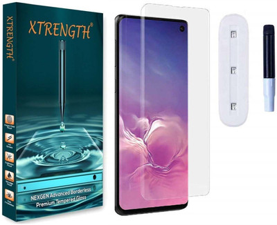 XTRENGTH Edge To Edge Tempered Glass for Samsung Galaxy S10(Pack of 1)