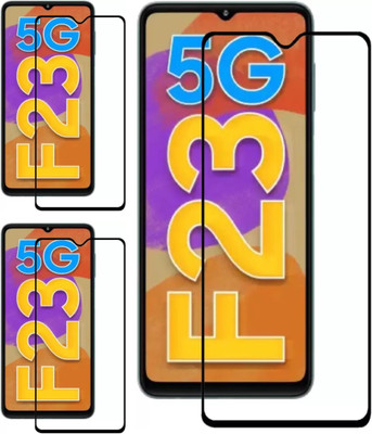ISAAK Edge To Edge Tempered Glass for Samsung Galaxy F23 5G Edge to Edge, Full Glue, 11D Tempered Glass(Pack of 3)