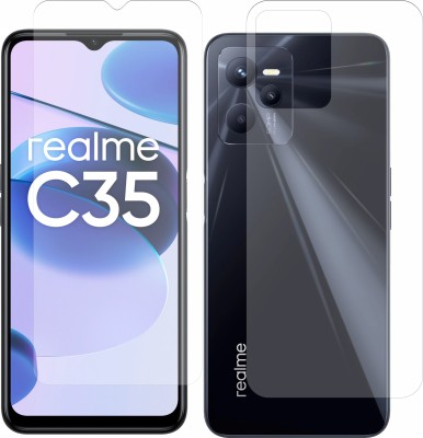 ENOLA Front and Back Tempered Glass for Realme C35(Pack of 2)