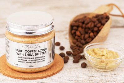 nature leaf Pure Coffee Scrub with Shea Butter Scrub(200 g)