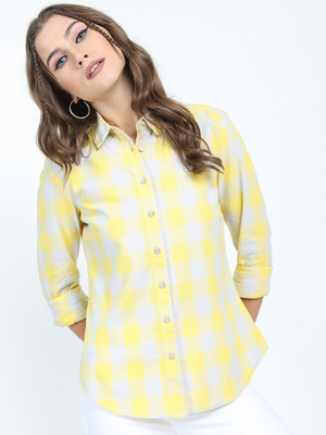 Tokyo Talkies Women Checkered Casual Multicolor Shirt