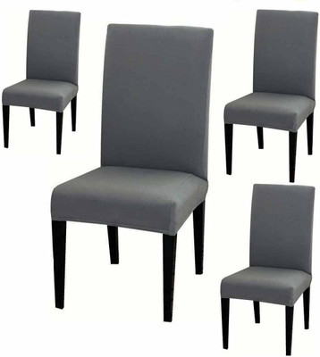 Flipkart SmartBuy Polyester Plain 1 Seater Chair Cover(Grey Pack of 4)