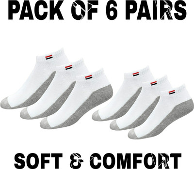 WELLRIGHT Men & Women Solid Ankle Length(Pack of 6)