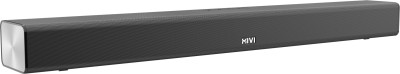 Mivi Fort S100 with 2 in-built subwoofers, Made in India 100 W Bluetooth Soundbar(Black, 2.2 Channel)