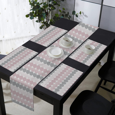 OASIS Pink Organic Cotton Table Linen Set(Pack of 5)