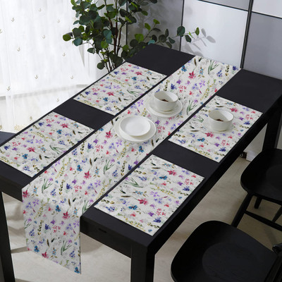 OASIS Multicolor Organic Cotton Table Linen Set(Pack of 5)