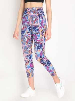 CHKOKKO Printed Women Multicolor Track Pants