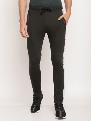 Octave Solid Men Olive Track Pants