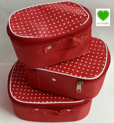 M I STORE RED STAR 3 KIT VANITY BOX Vanity Box(Red)