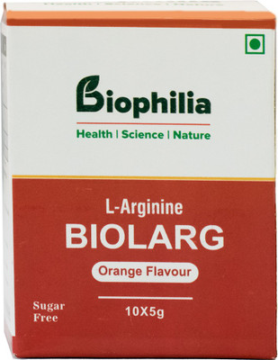 Biophilia BIOLARG (L-Arginine 5gm sachet/ 10 sachet in a pack) pack of one(50 g)
