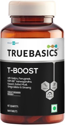 TrueBasics T-Boost, Testosterone Booster Supplement for Men, 60 Tablets(60 Tablets)