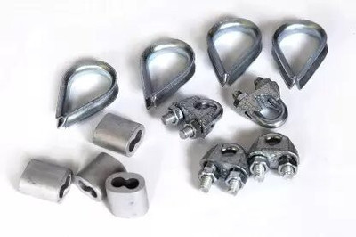 HACKERX Gym Wire U Lock | Wire Thimble (Eye) Lock | Wire Farul Lock | Combo Pack Multi-training Bar