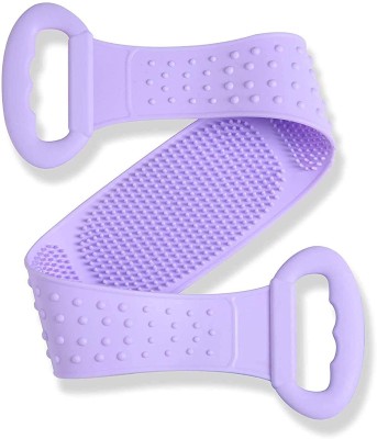 Shreejee Silicone Back Scrubber Belt Soft Body Massage Cleaning Exfoliating Bath Brush