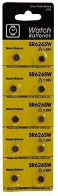 Newvent New 377 Sr 626 SW Button Cell  Silver Oxide 1.55V for Wrist Watch  Battery(Pack of 5)