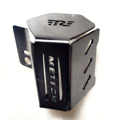 road religion Meteor 350 REAR Break Cylinder Guard (Black) Bike Crash Guard(Royal Enfield)