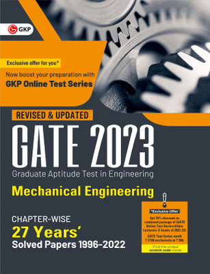 GATE 2023 : Mechanical Engineering - 27 Years' Chapter-wise Solved Papers (1996-2022) By GKP(Paperback, GKP)