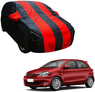 SS Zeeber Car Cover For Toyota Etios G (With Mirror Pockets)(Blue, Red)