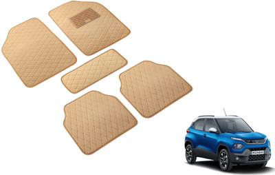 Auto Hub Leatherite Standard Mat For  Tata Universal For Car(Beige)