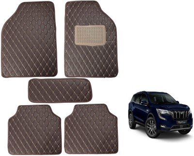 Auto Hub Leatherite Standard Mat For  Mahindra Universal For Car(Brown)