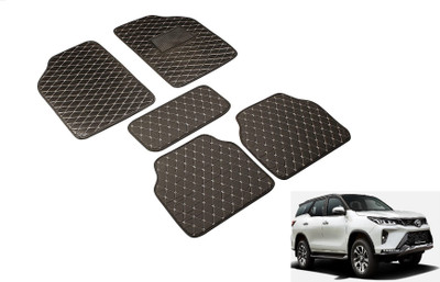 Auto Hub Leatherite Standard Mat For  Toyota Universal For Car(Black)