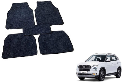 Auto Hub Nylon Standard Mat For  Hyundai Creta(Black)