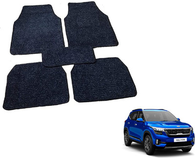 Auto Hub Nylon Standard Mat For  Kia Seltos(Black)