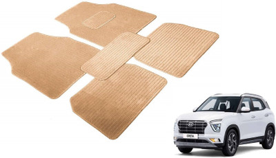 Auto Hub Nylon Standard Mat For  Hyundai Creta(Beige)