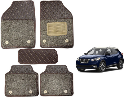 Auto Hub Leatherite 7D Mat For  Nissan KICKS(Brown)