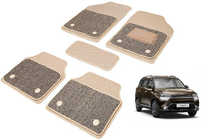 Auto Hub Leatherite 7D Mat For  Kia Universal For Car(Beige)