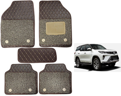Auto Hub Leatherite 7D Mat For  Toyota Universal For Car(Brown)