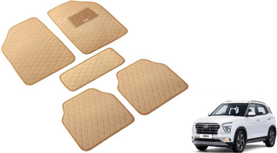 Auto Hub Leatherite Standard Mat For  Hyundai Creta(Beige)