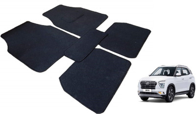 Auto Hub Nylon Standard Mat For  Hyundai Creta(Black)