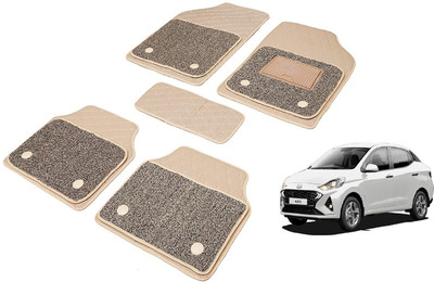 Auto Hub Leatherite 7D Mat For  Hyundai Aura(Beige)