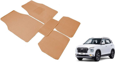 Auto Hub Nylon Standard Mat For  Hyundai Creta(Beige)