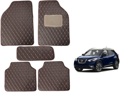 Auto Hub Leatherite Standard Mat For  Nissan KICKS(Brown)