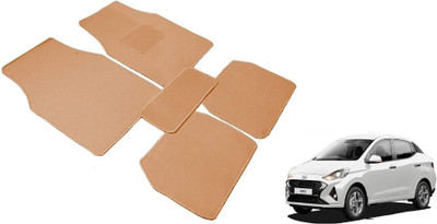 Auto Hub Nylon Standard Mat For  Hyundai Aura(Beige)