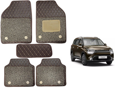 Auto Hub Leatherite 7D Mat For  Kia Universal For Car(Brown)