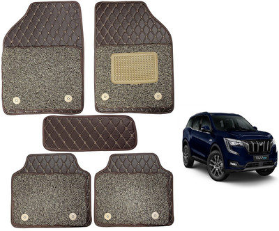 Auto Hub Leatherite 7D Mat For  Mahindra Universal For Car(Brown)