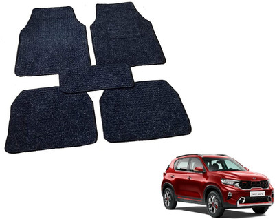 Auto Hub Nylon Standard Mat For  Kia Sonet(Black)